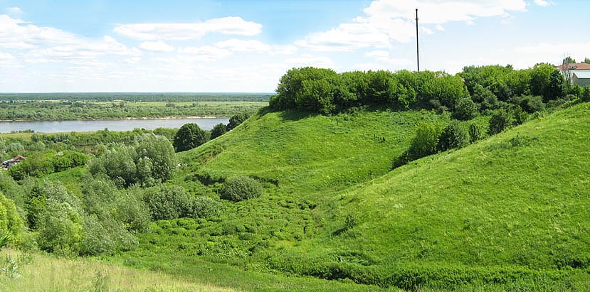 Елатьма. Ока. Вид от музыкальной школы. Фото Н.Зиновина 2008 г.