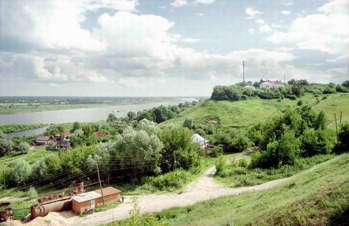 Елатьма. Вид на Оку со стороны парка.